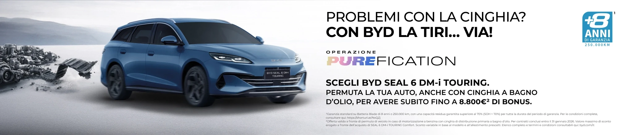 Offerte Operazione PUREFICATION 九州酷游 Seal 6 DM-i Touring: Fino a 8.800€ di bonus*